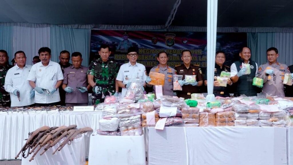 Polda Lampung Musnahkan Barang Bukti Narkoba senilai Rp264 Miliar