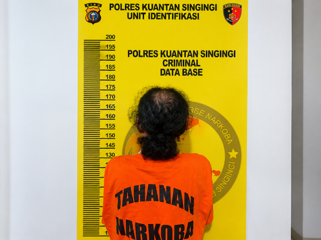 Polres Kuansing Tangkap Pengedar Sabu di Sungai Jering
