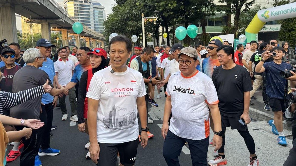 Gubernur dan Menkes Tinjau Car Free Day di Rasuna Said
