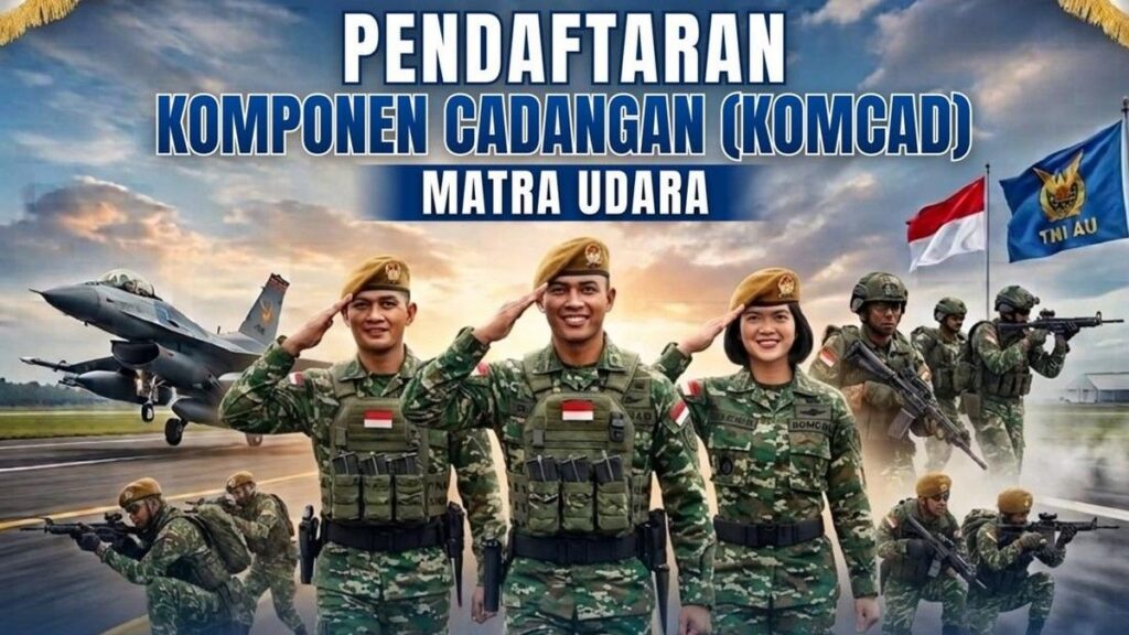 TNI AU Buka Pendaftaran Komcad Matra Udara 2026