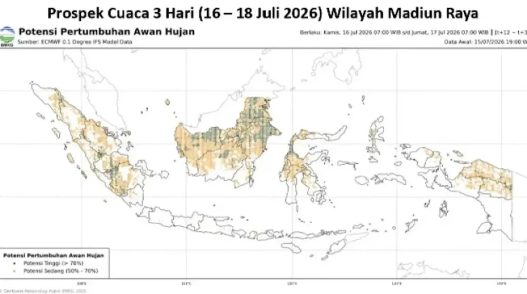 BMKG Minta Warga Jawa Timur Waspadai Cuaca Terik dan Bediding