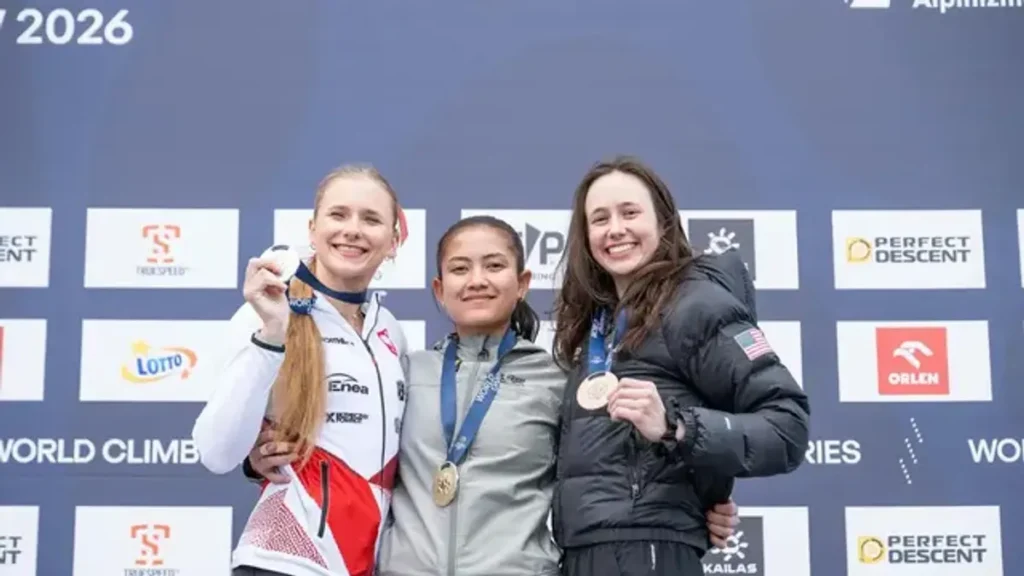 Desak Made Rita Raih Emas Panjat Tebing di Krakow