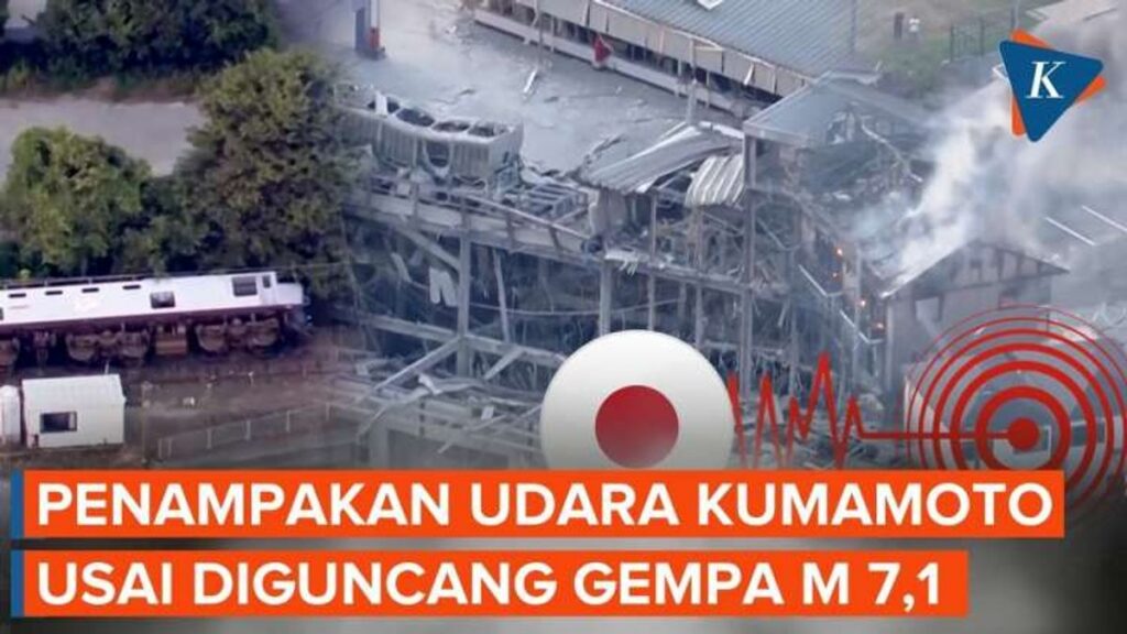 Kumamoto diguncang gempa 7,1, mal Aeon ambruk