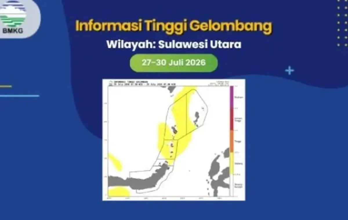 BMKG Bitung Terbitkan Peringatan Gelombang Tinggi di Perairan Sangihe