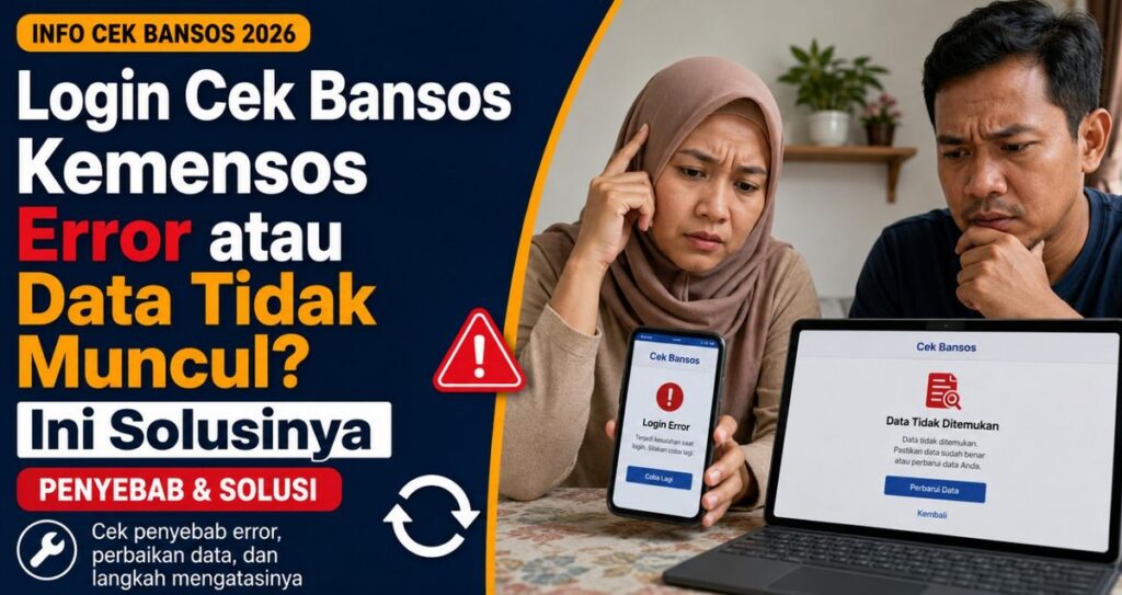 Kemensos Ungkap Penyebab dan Solusi Gangguan Akses Cek Bansos
