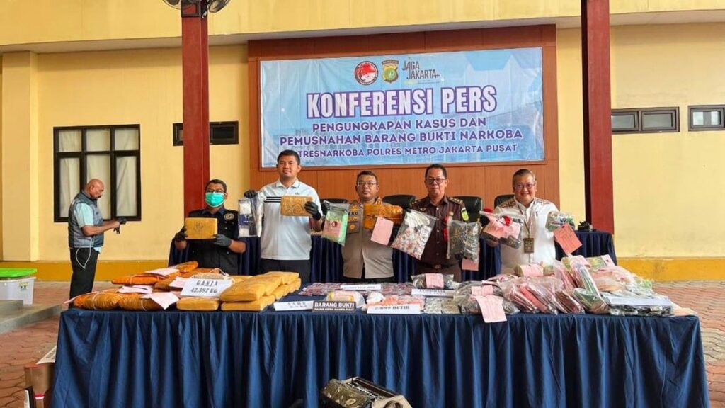 Polres Jakpus Ungkap Puluhan Kasus Narkoba Selama Juni 2026