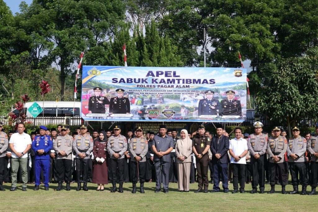 Kapolda Sumsel Pimpin Apel Sabuk Kamtibmas di Polres Pagar Alam