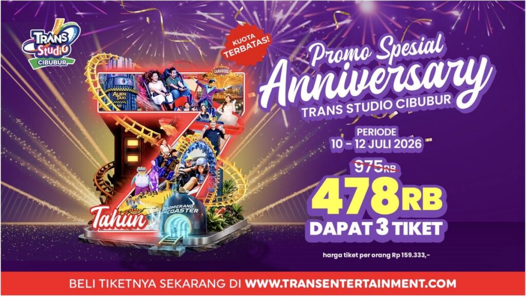 Trans Studio Cibubur Gelar Perayaan Ulang Tahun Ketujuh Berlimpah Hadiah