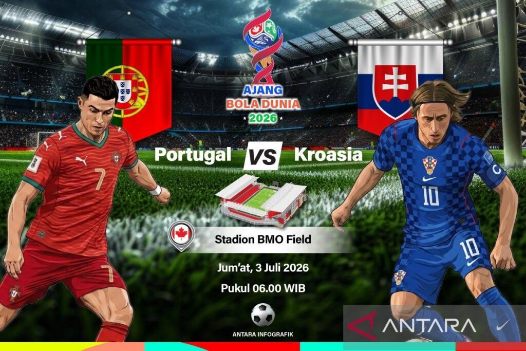 Portugal Hadapi Kroasia pada Babak 32 Besar Piala Dunia 2026