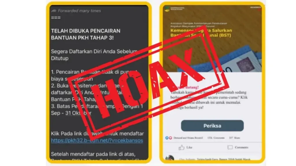 Kemensos Pastikan Pendaftaran Bansos 5,4 Juta Rupiah di Facebook Hoaks
