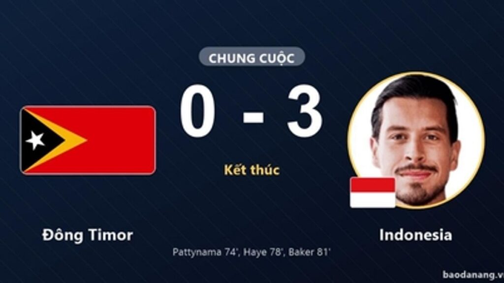 Indonesia Menang 3-0 atas Timor Leste di Chonburi