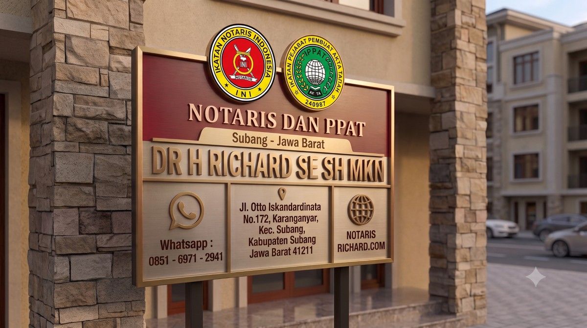 Notaris Richard Sediakan Layanan Hukum dan PPAT Lengkap di Subang
