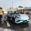 Mobil Listrik BYD Seal Terbakar di Tol Jakarta Cikampek