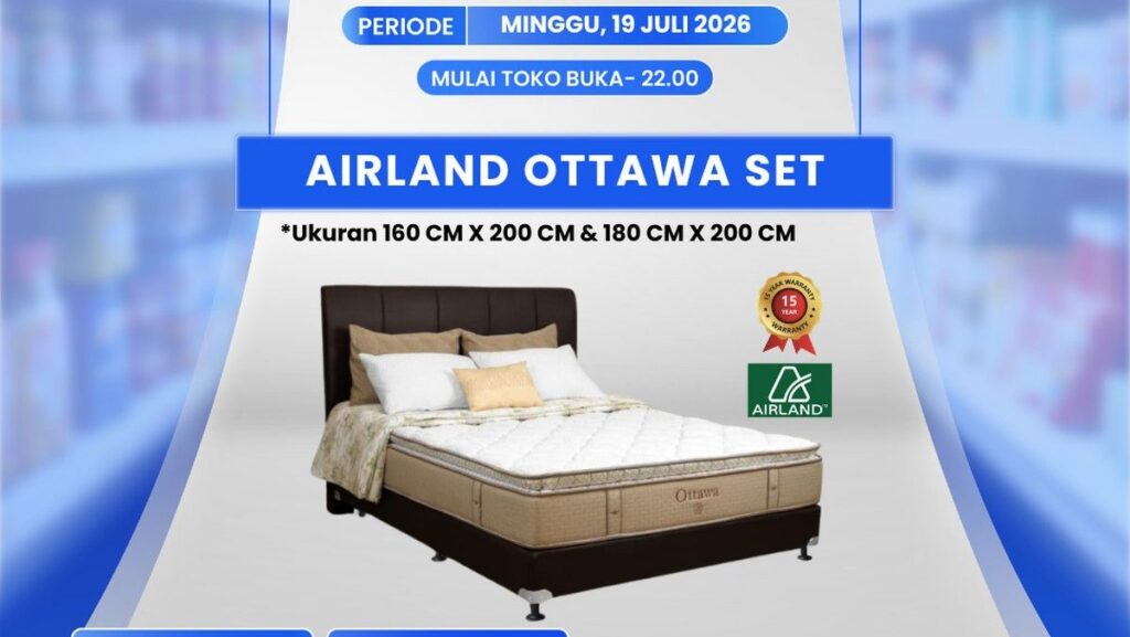 Transmart Full Day Sale Beri Diskon Tempat Tidur Airland Ottawa Jutaan Rupiah
