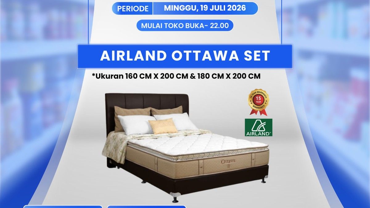 Transmart Full Day Sale Beri Diskon Tempat Tidur Airland Ottawa Jutaan Rupiah