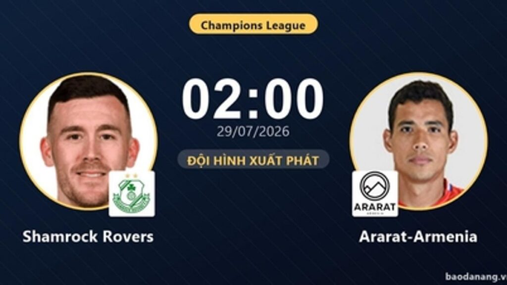 Shamrock Rovers Jamu Ararat Armenia di Kualifikasi Liga Champions