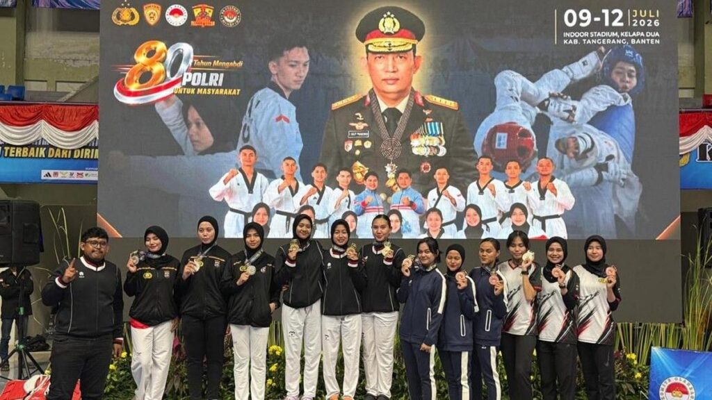 Polwan Polda Riau Raih Tujuh Medali Kejuaraan Taekwondo Kapolri Cup 2026