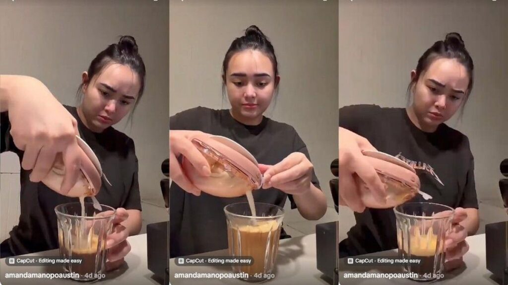 Aksi Amanda Manopo Racik Kopi Pakai ASI Tuai Kontroversi di Media Sosial