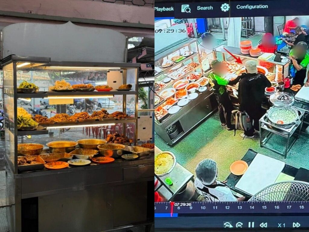 Pelanggan Ngamuk dan Coba Kabur Tanpa Bayar di Restoran Nasi Kandar Penang