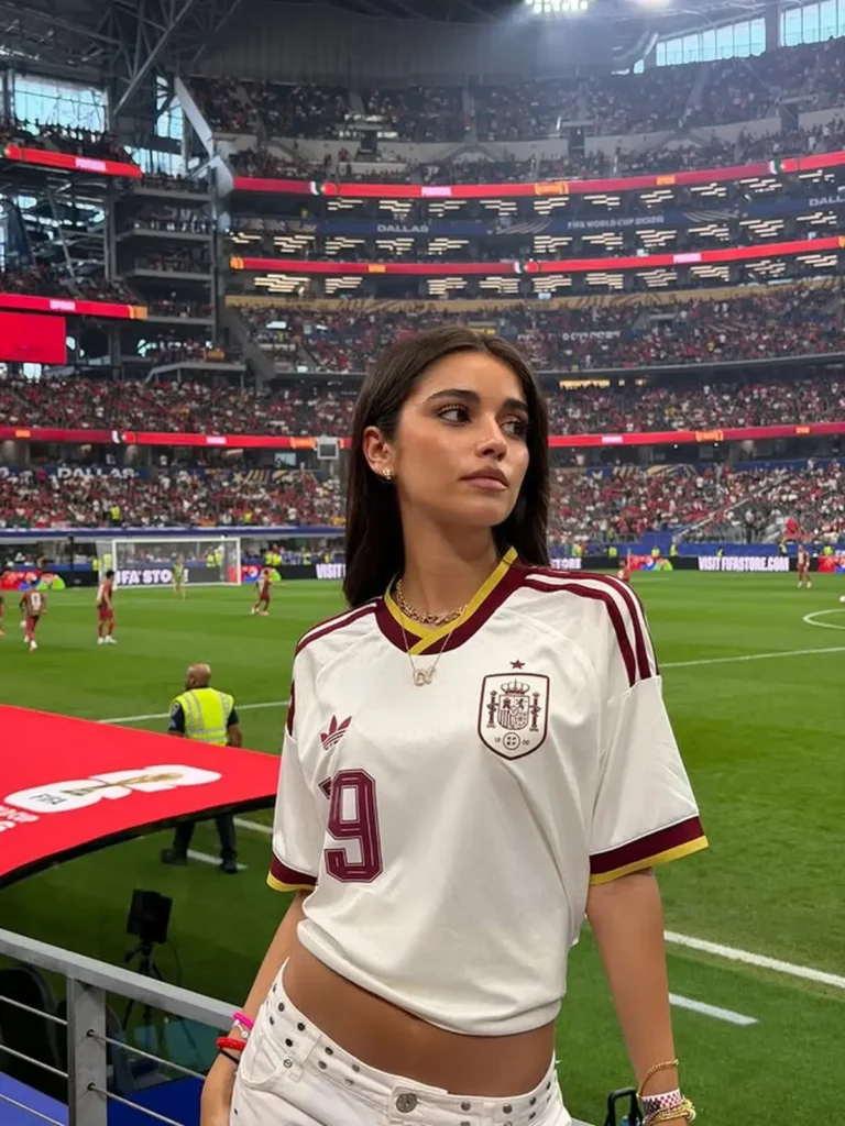 Inès García Kenakan Kalung Berlian di Piala Dunia 2026