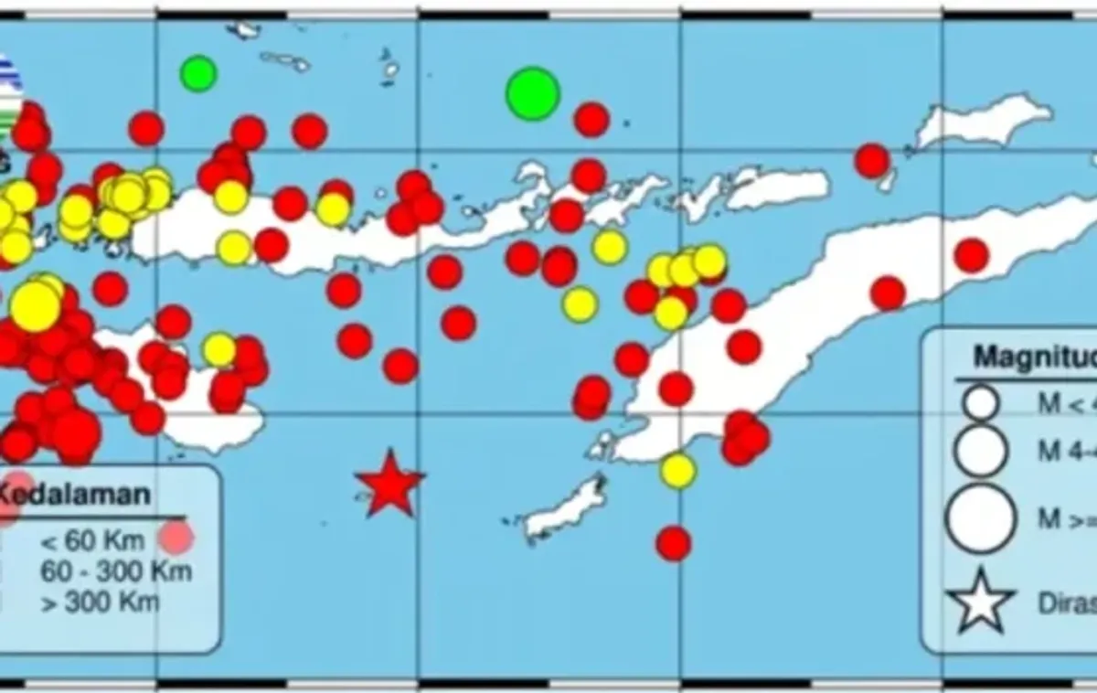 BMKG Catat Gempa Magnitudo 5,5 Guncang Kabupaten Kupang