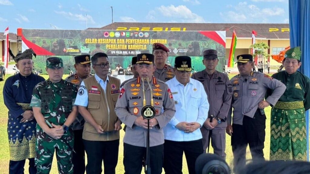 Kapolri Instruksikan Polda Riau Optimalkan Penanganan Karhutla