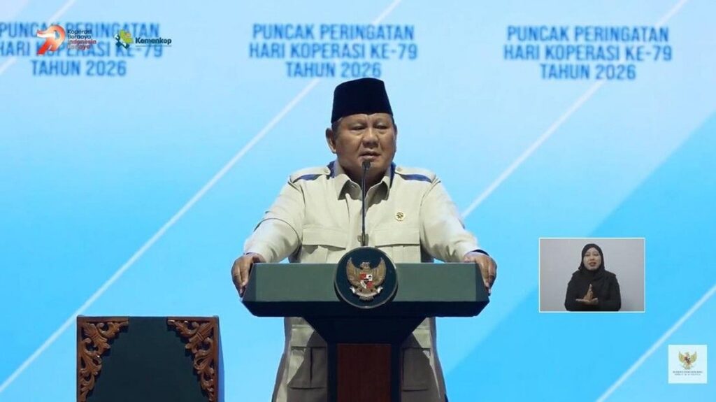 Prabowo Subianto Soroti Pemimpin Pengkhianat dan Korupsi di Hari Koperasi