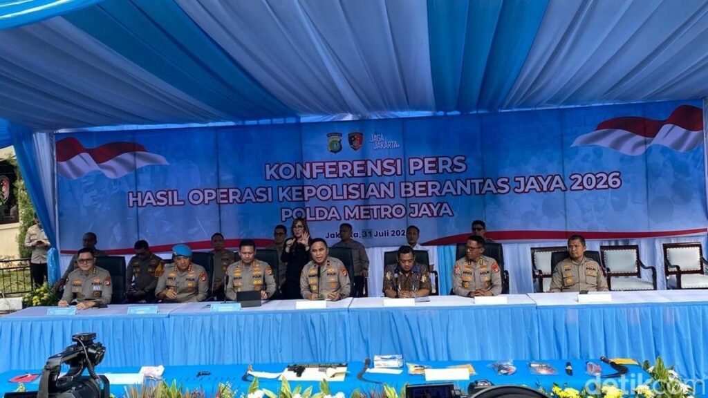 Polda Metro Jaya Tangkap 729 Tersangka Operasi Berantas Jaya