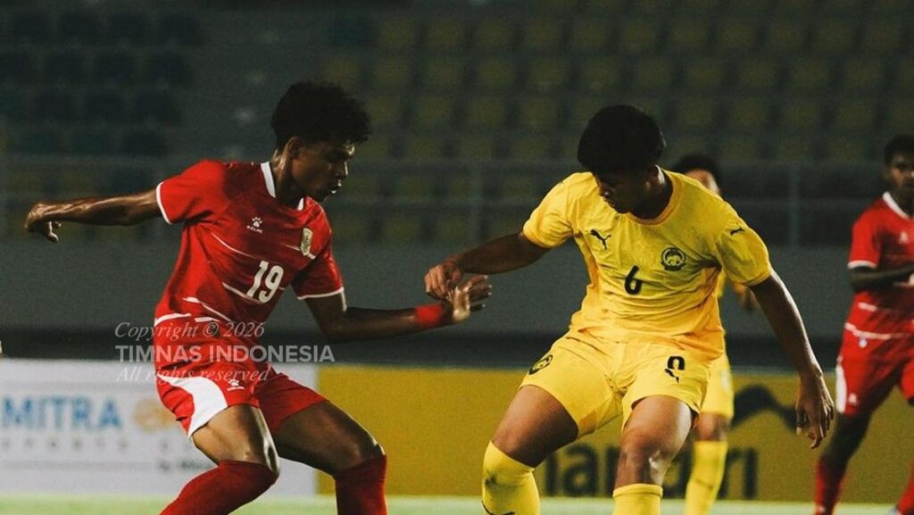 Timnas Indonesia U-17 Tahan Imbang Malaysia Babak Pertama