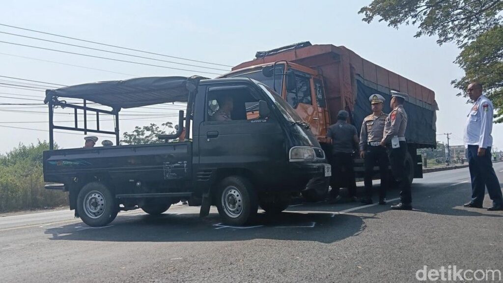 Polisi Tahan Sopir Truk wing Box Tersangka Tabrakan Pantura