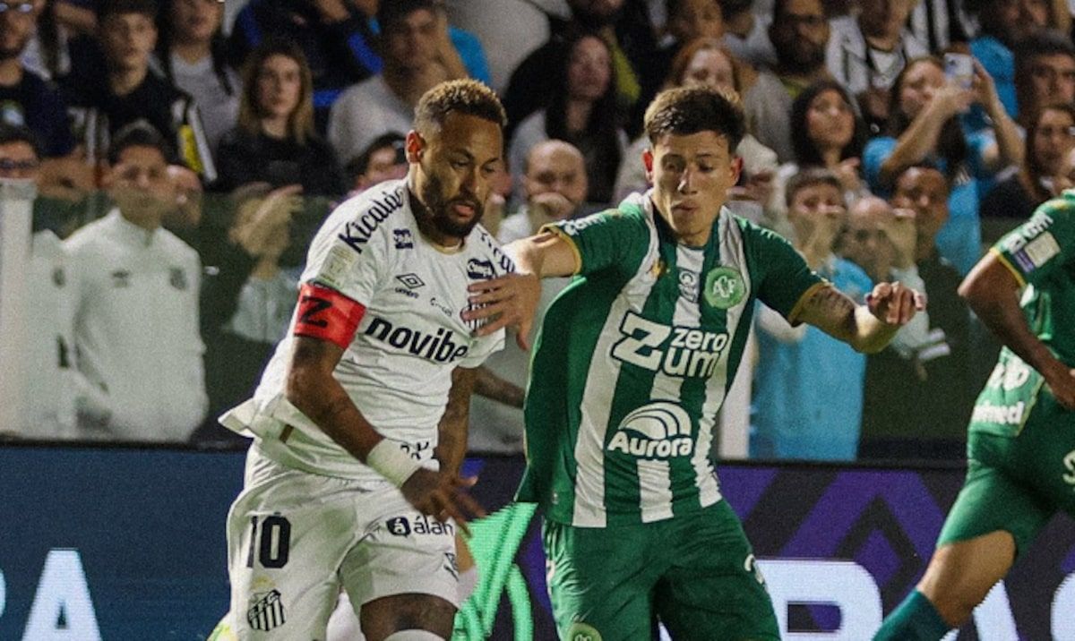 Neymar Cetak Dua Gol, Santos Imbang Lawan Chapecoense