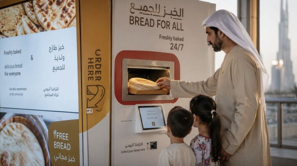 Pemerintah Dubai Sediakan Mesin Roti Gratis 24 Jam untuk Warga Rentan