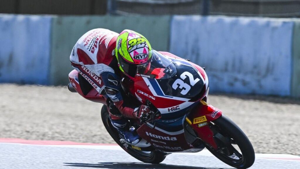 Muhammad Kiandra Ramadhipa Duduki Posisi Lima Paruh Musim Moto3 Junior 2026