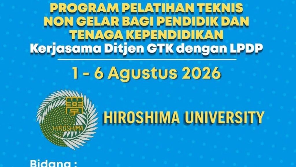 Kemendikdasmen Buka Pelatihan Non-Gelar Guru Gandeng Hiroshima University