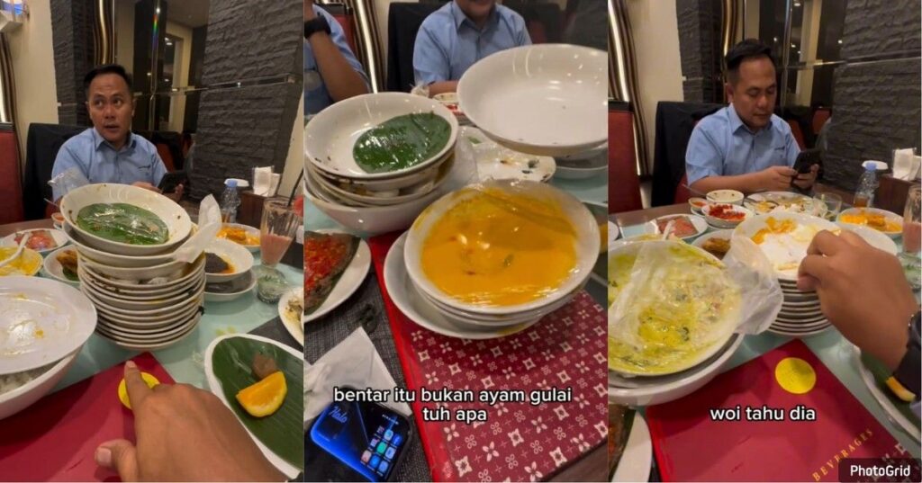Pelayan Restoran Padang Menebak Makanan dari Bekas dengan Akurat