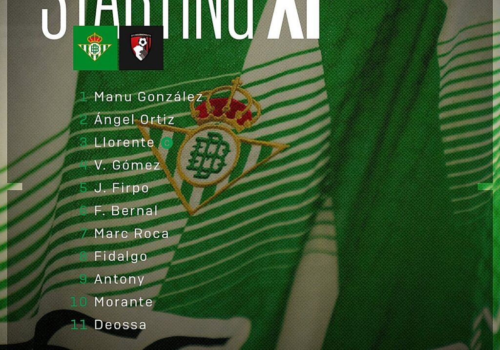 Real Betis Geser Jadwal Tanding Usai Hadapi AFC Bournemouth di Sevilla