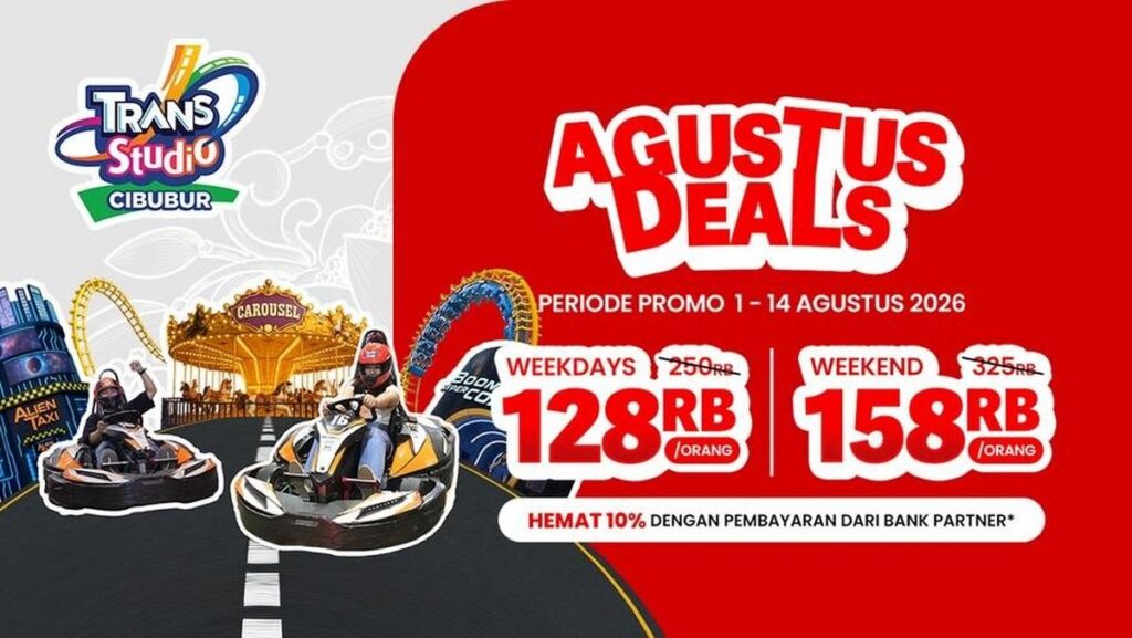 Promo Agustus Deals Trans Studio Cibubur Tawarkan Tiket Murah