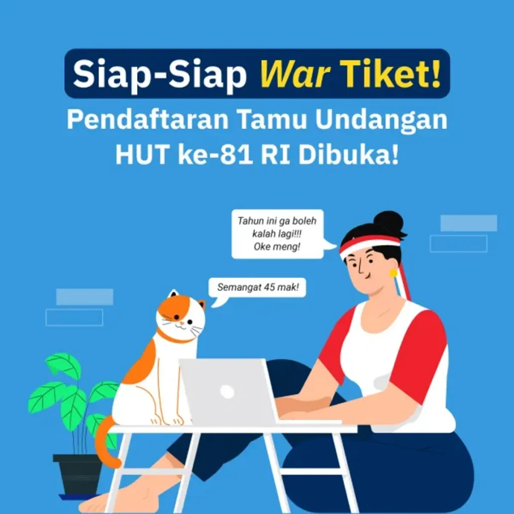 128 Ribu Orang Ikut Perebutan Undangan Upacara HUT RI ke-81 di Istana Merdeka