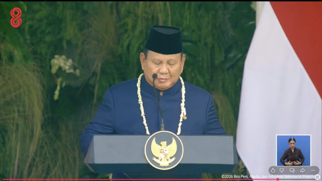 Prabowo Pimpin Mengheningkan Cipta Bagi Pahlawan dan Korban Bencana