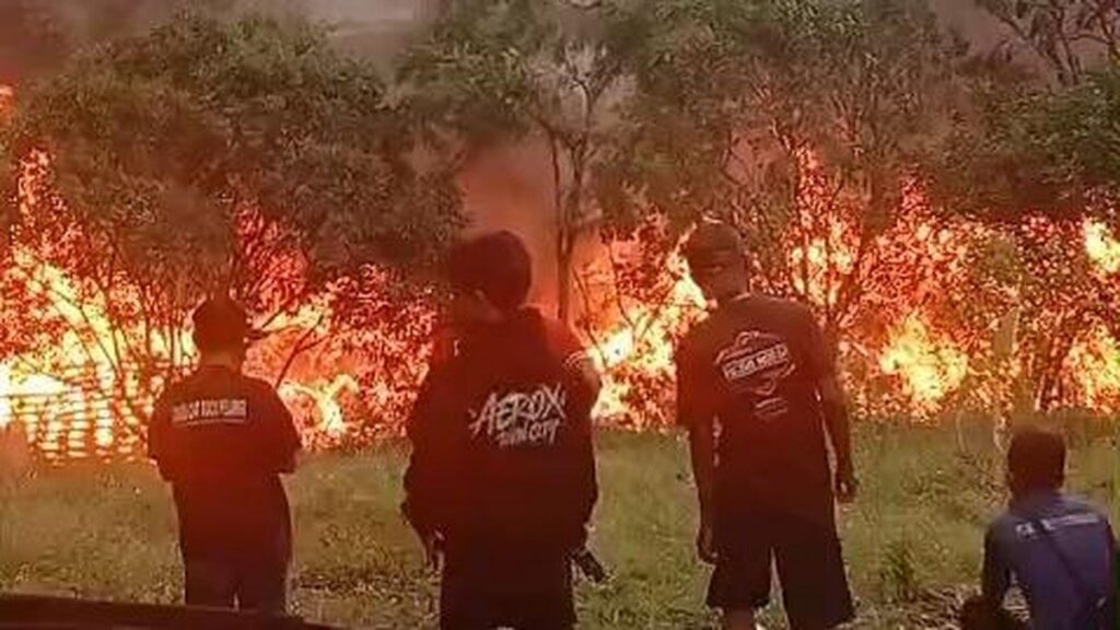 Kebakaran Besar Terjadi di Lapak Rongsokan Citereup Bogor