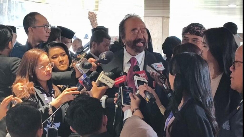 Surya Paloh Apresiasi Pidato Optimisme Presiden Prabowo Subianto