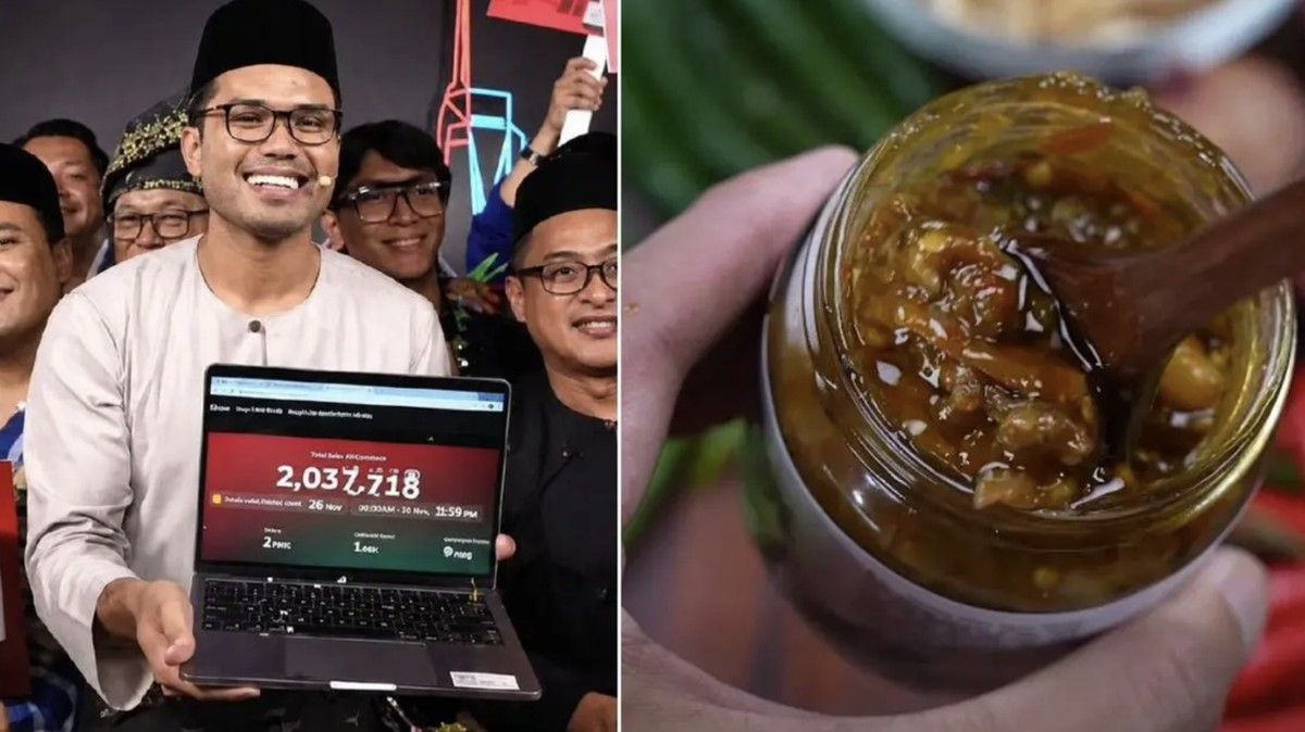 Khairul Aming Raup Rp8,7 Miliar dari Penjualan Sambal dalam 2 Menit
