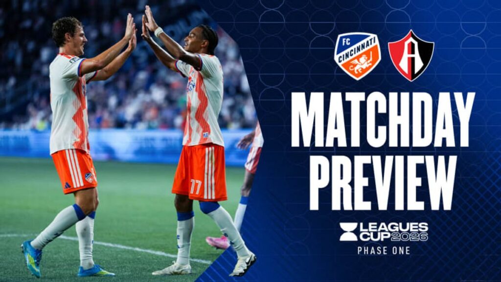 FC Cincinnati Raih Peluang Lolos Babak Gugur Leagues Cup Usai Hadapi Atlas FC