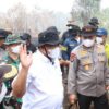 Menteri Lingkungan Cek Lokasi Karhutla di Kampar Riau