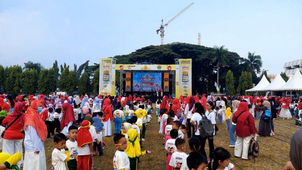 IGTKI PGRI Lampung Gelar Senam Bersama dan Kampanye Nutrisi Anak