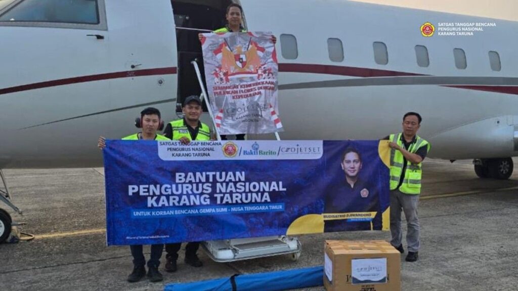 PNKT Salurkan Bantuan Tenda dan Dana Gempa Flores NTT