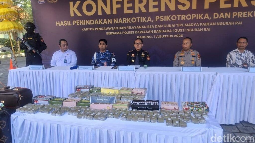 Polres Bandara Ngurah Rai Tangkap Dua WNA India Bawa Ganja Pasta