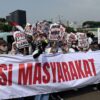 Aliansi Masyarakat Jakarta Gelar Aksi Serukan Kondusivitas di DPR