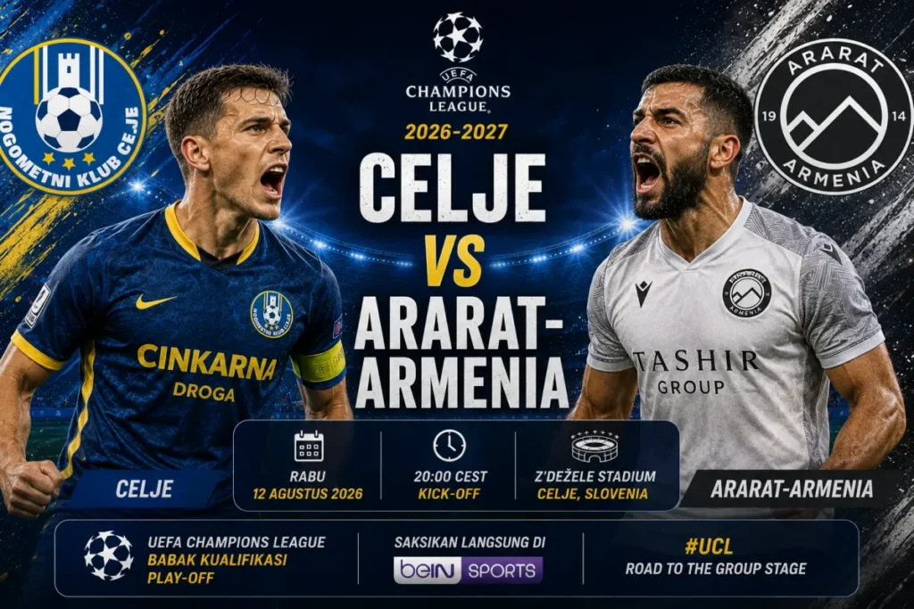 Celje Jamu Ararat Armenia pada Leg Kedua Kualifikasi Liga Champions