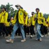 BEM UI Gelar Aksi Demo di Bundaran HI